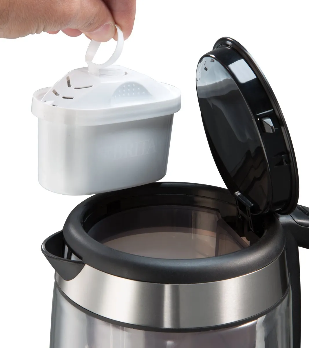 Russell Hobbs Clarity BRITA Waterkoker 2200W 1L - RVS/Transparant