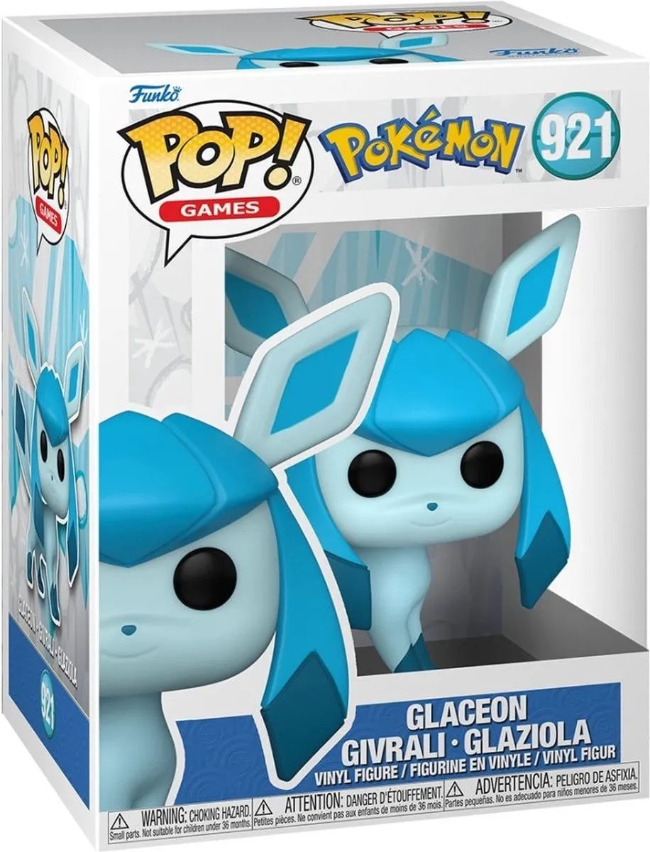 Funko Pop Pokémon Glaceon #921 Verzamel Figuur - 9,5 cm - Multi - afbeelding 6 van 6