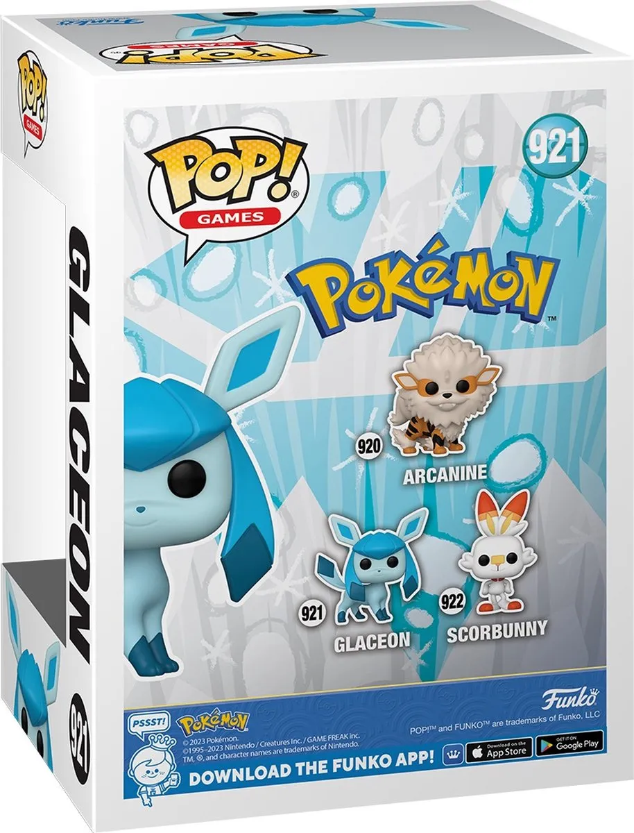 Funko Pop Pokémon Glaceon #921 Verzamel Figuur - 9,5 cm - Multi