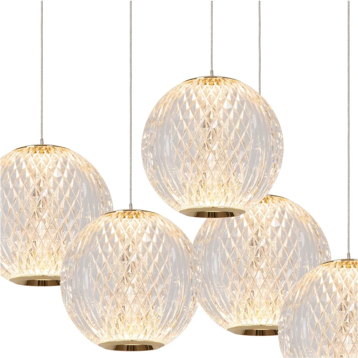 Lucide Cintra Hanglamp Ø32cm - 5x4,7W 2700K Transparant