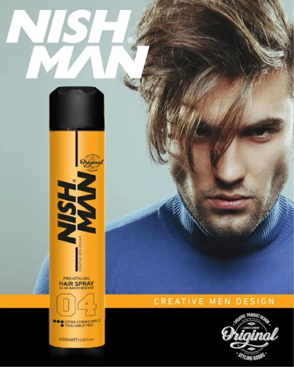 Nishman Hair Spray 04 Extra Strong Hold 400ml