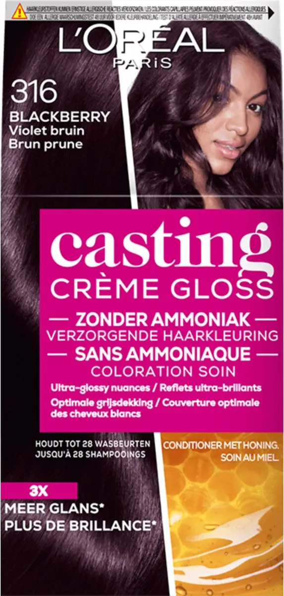 L'Oréal Paris Casting Crème Gloss 316 Violet Bruin - 2x2g