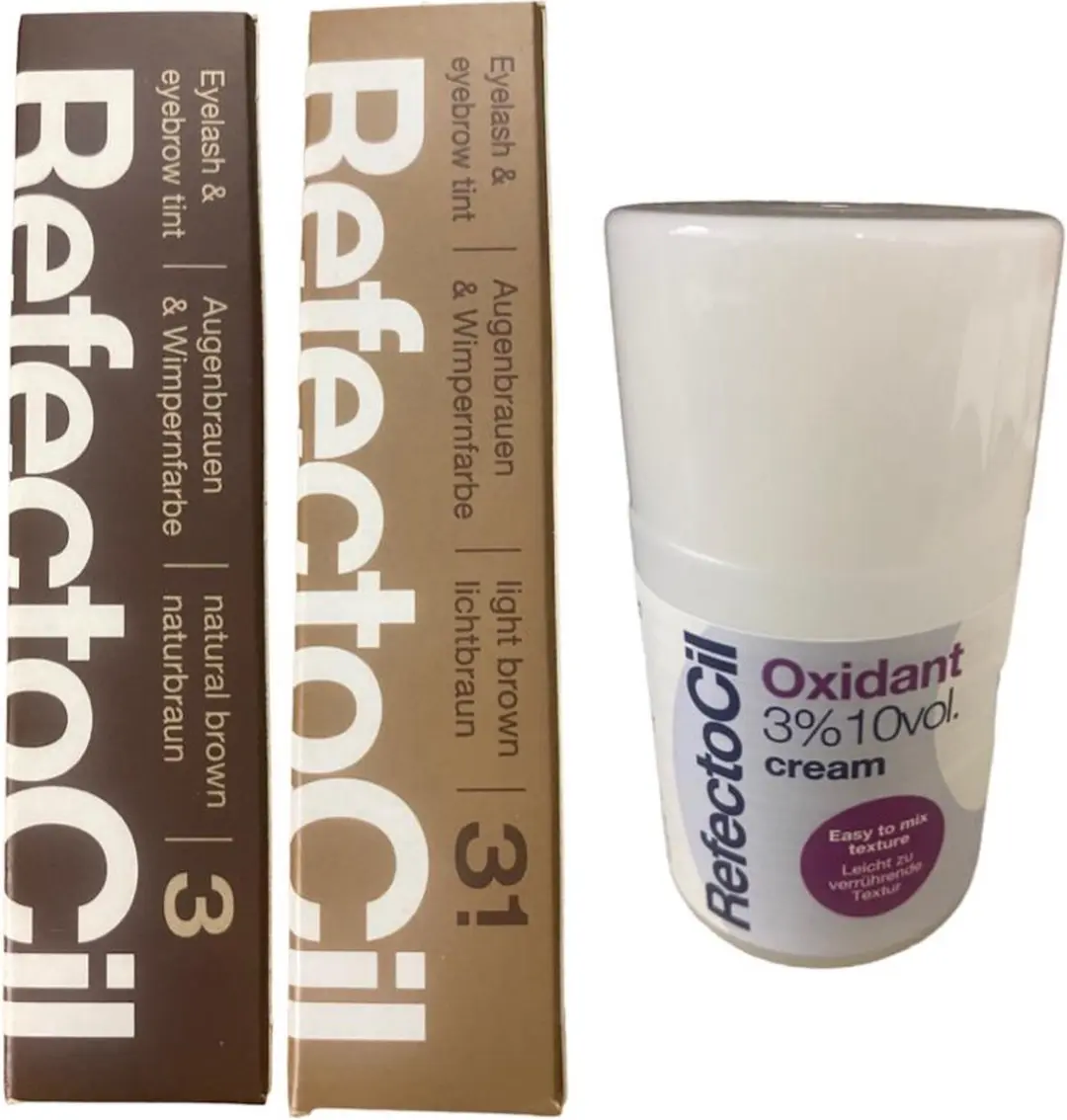 RefectoCil 3.1 Lichtbruin + 3 Natuurbruin Oxidant