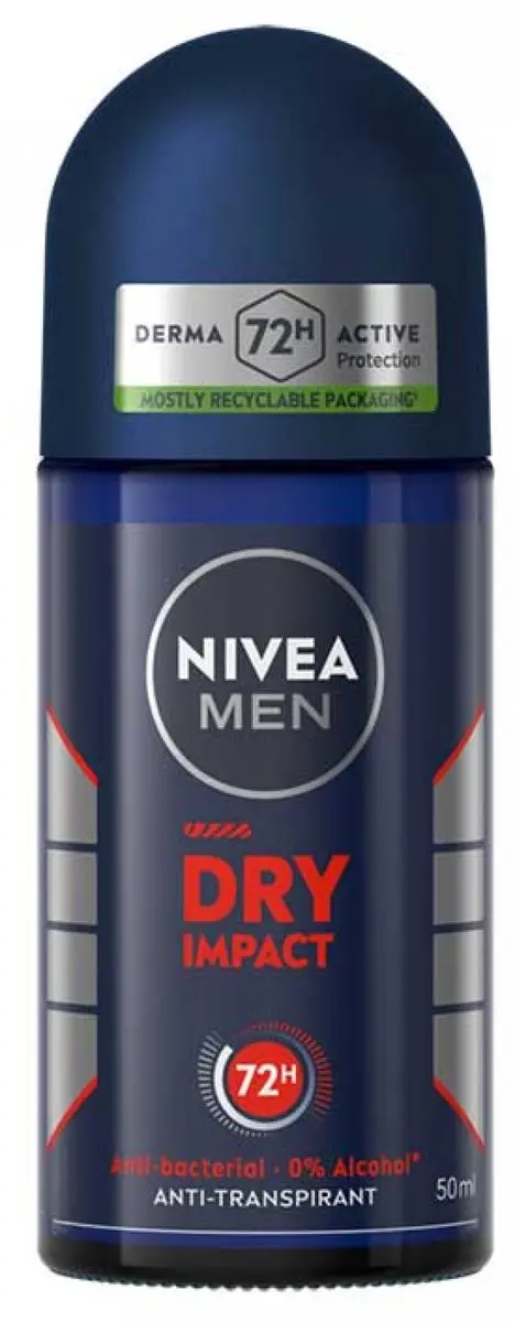 NIVEA Men Dry Impact Anti-Transpirant 72H Roll-On 50ml