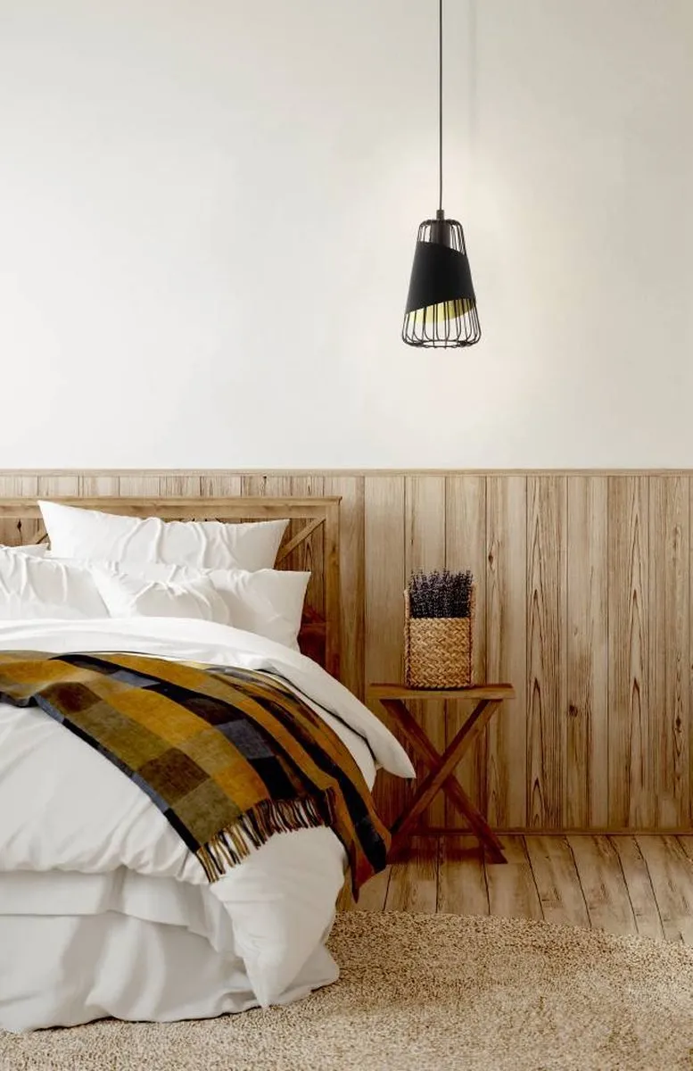 Eglo Austell Hanglamp E27 - 3 Lichtpunten - Zwart/Goud