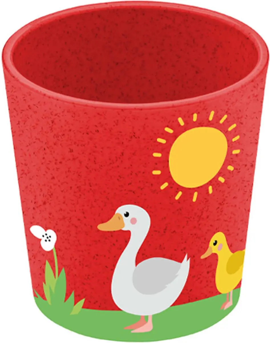 Koziol Kinderservies Connect Farm 3-delig - Rood - afbeelding 2 van 6