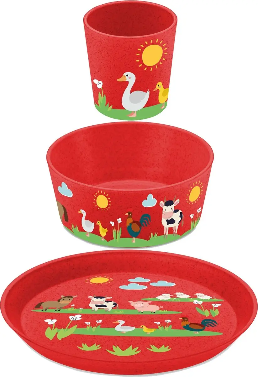 Koziol Kinderservies Connect Farm 3-delig