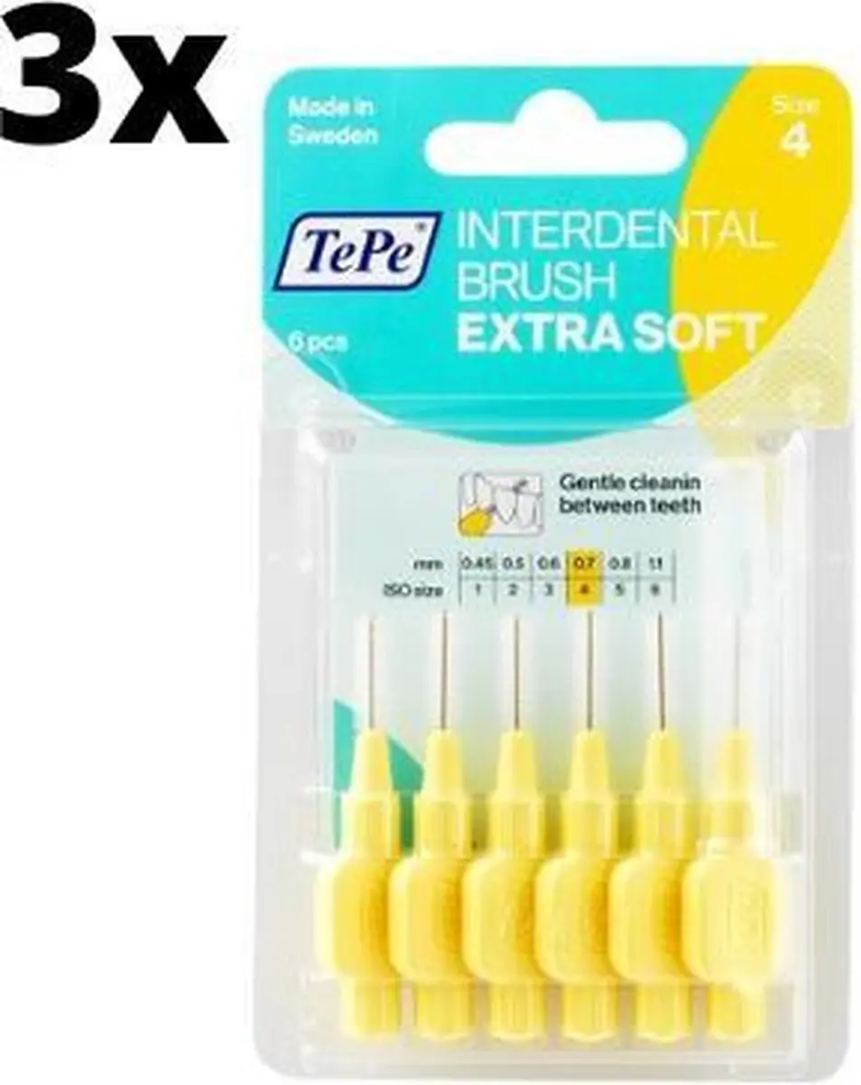 TePe Extra Soft Geel 0,70mm
