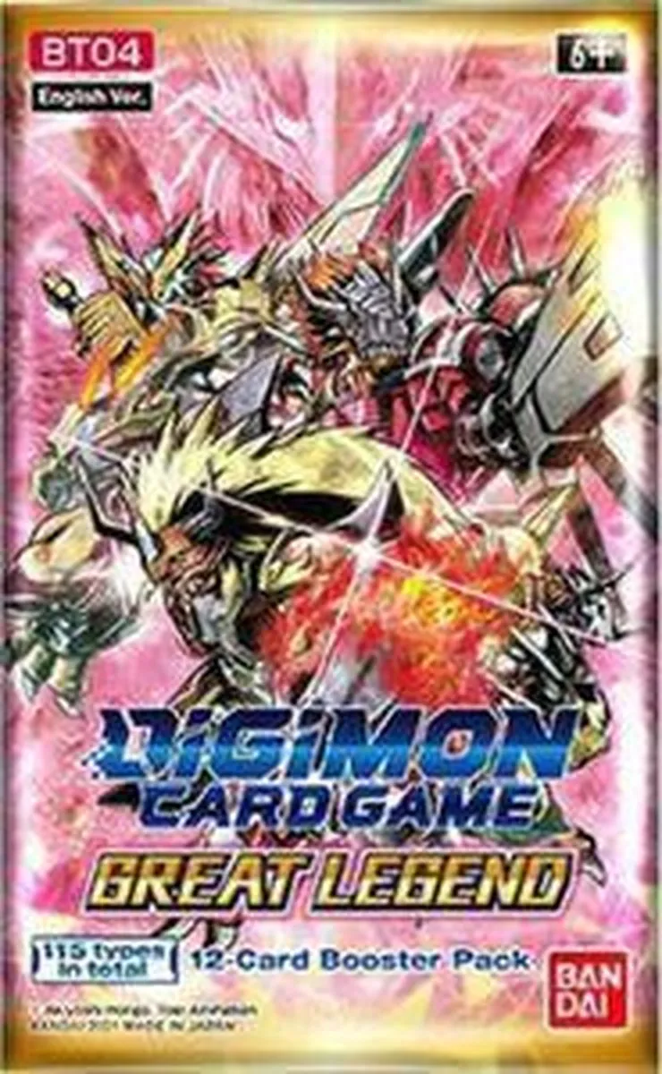 Bandai Namco Digimon TCG Great Legend Booster Pack - 2 Spelers