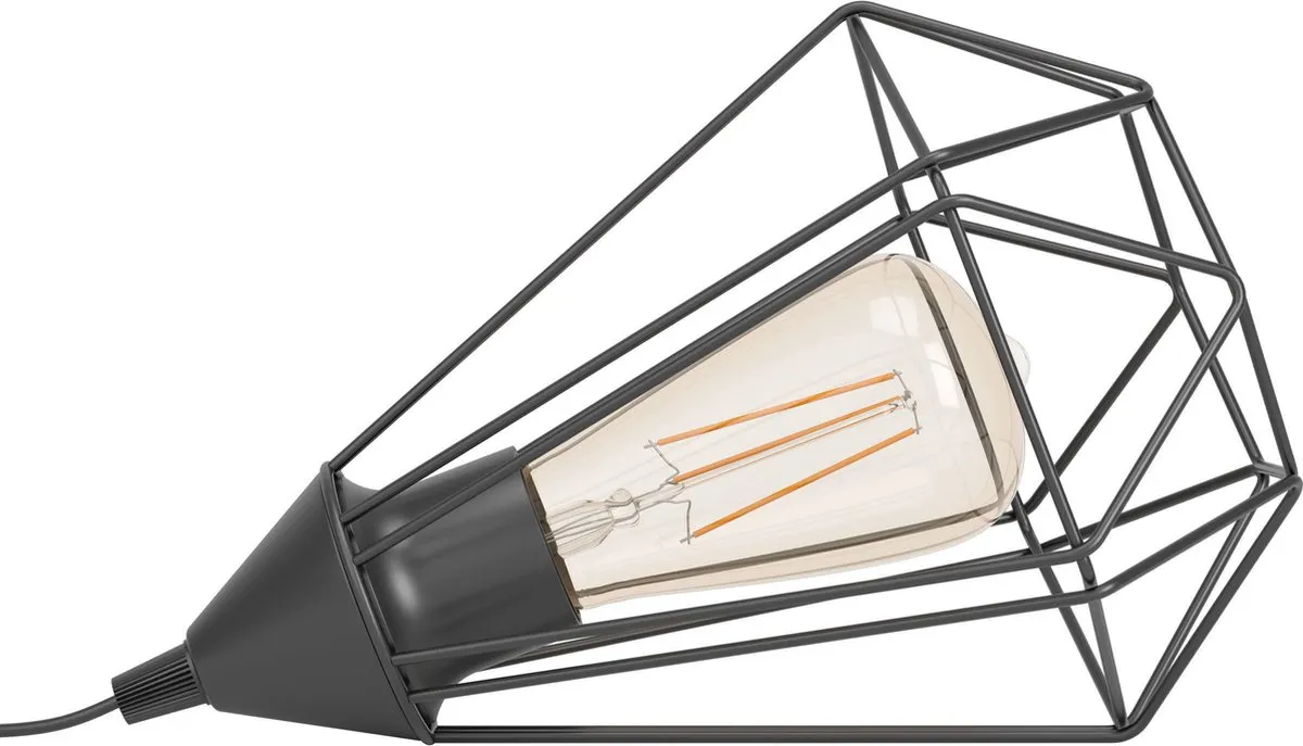Eglo Tarbes Tafellamp E27 - 26,5 cm - Zwart