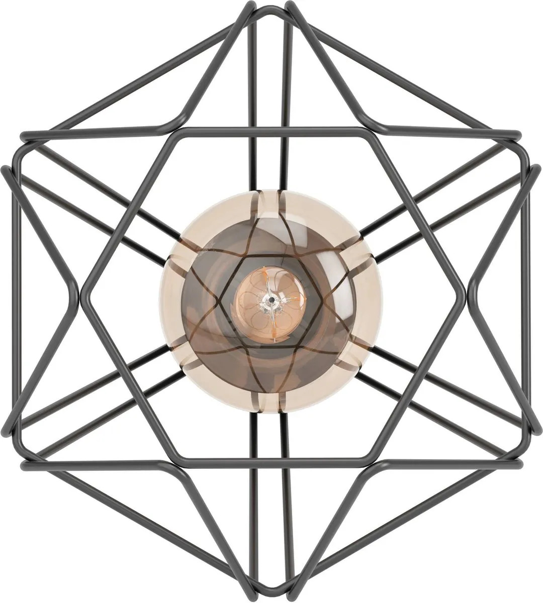 Eglo Tarbes Tafellamp E27 - 26,5 cm - Zwart