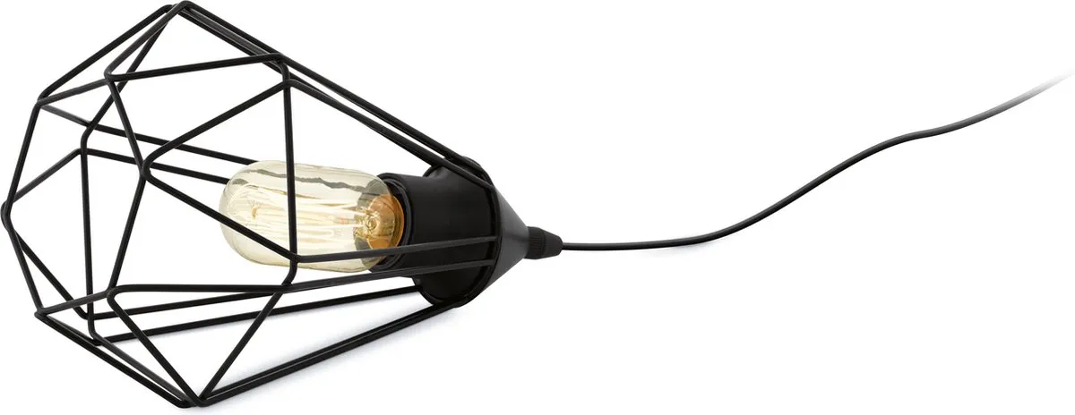 Eglo Tarbes Tafellamp E27 - 26,5 cm - Zwart