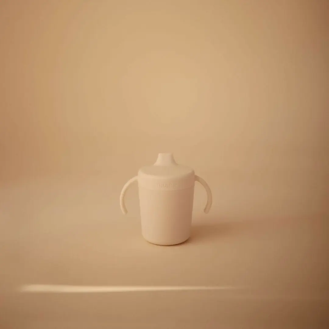 Mushie Training Drinkbeker - Beige