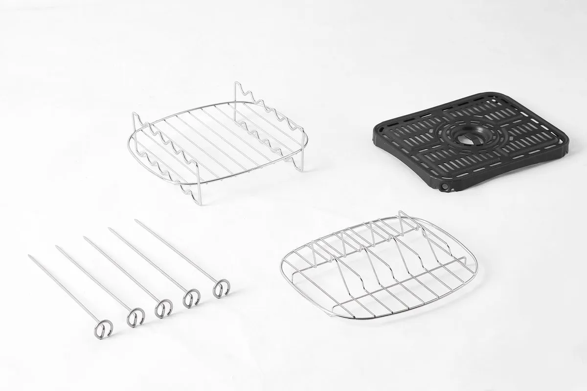 Cosori XXL Dual Basket airfryer - 8.5L inhoud - 2 Gelijke Manden - 6 Programma's - Met Venster - Zwart