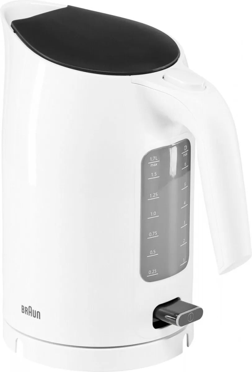 Braun WK3100 PurEase Waterkoker 2200W - Zwart/Wit