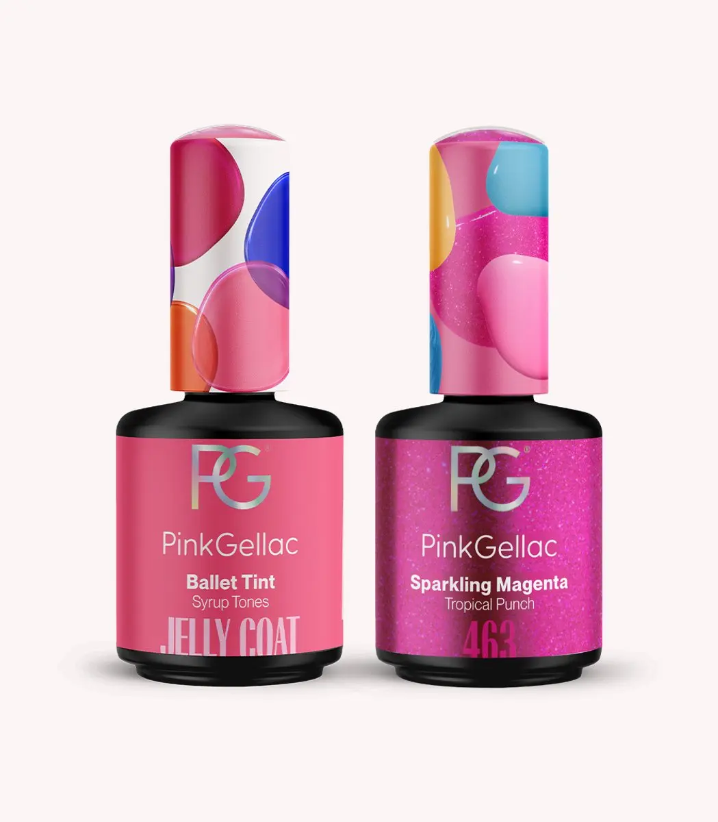 Pink Gellac Jelly Coat Set 30ml