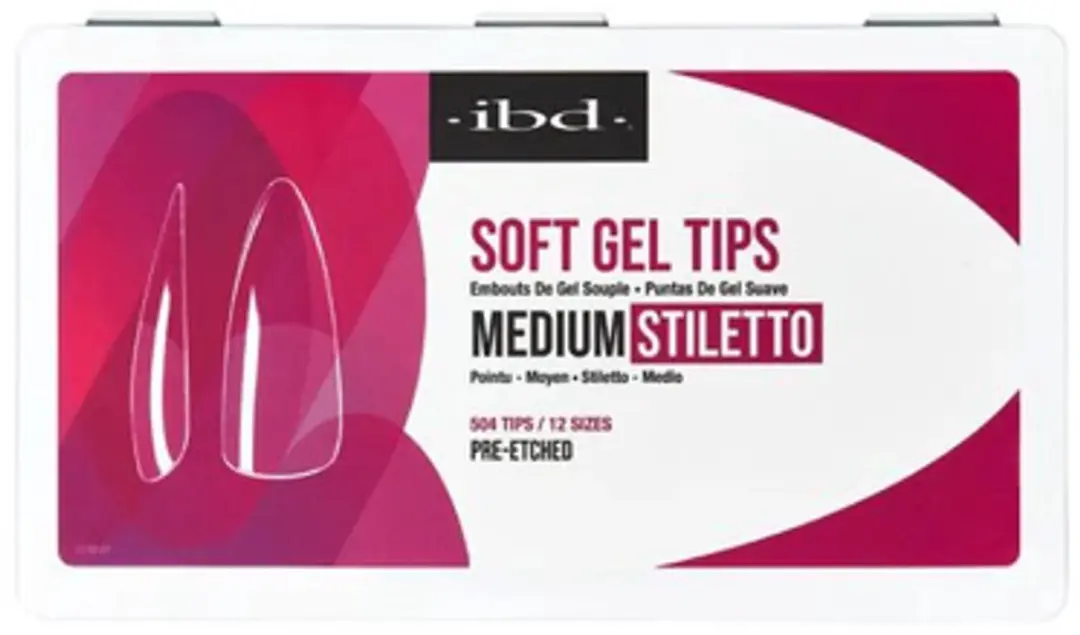 Ibd Soft Gel Tips Medium Stiletto 504