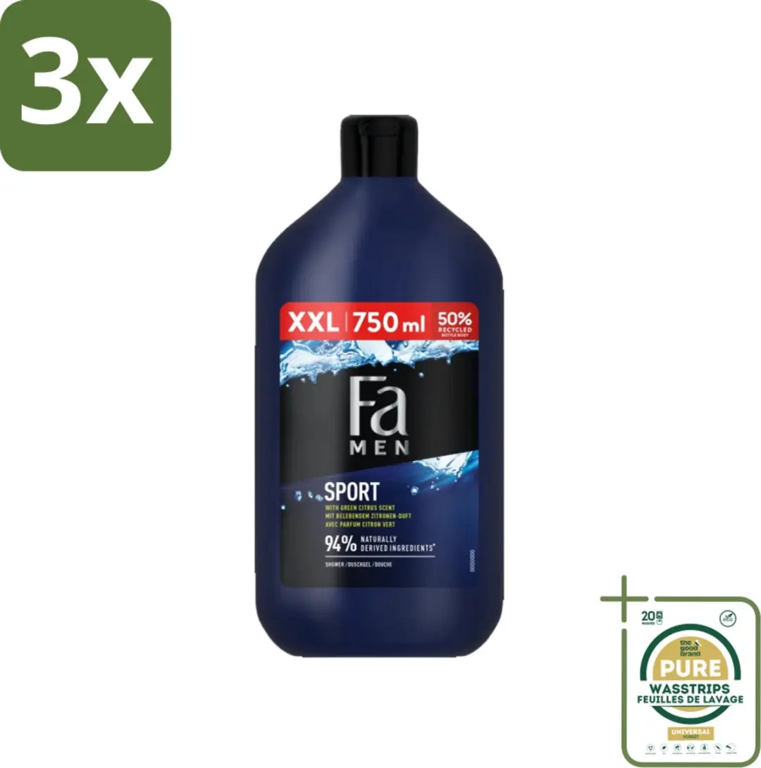 Fa Men Sport Douchegel Groene Citrus 2250ml