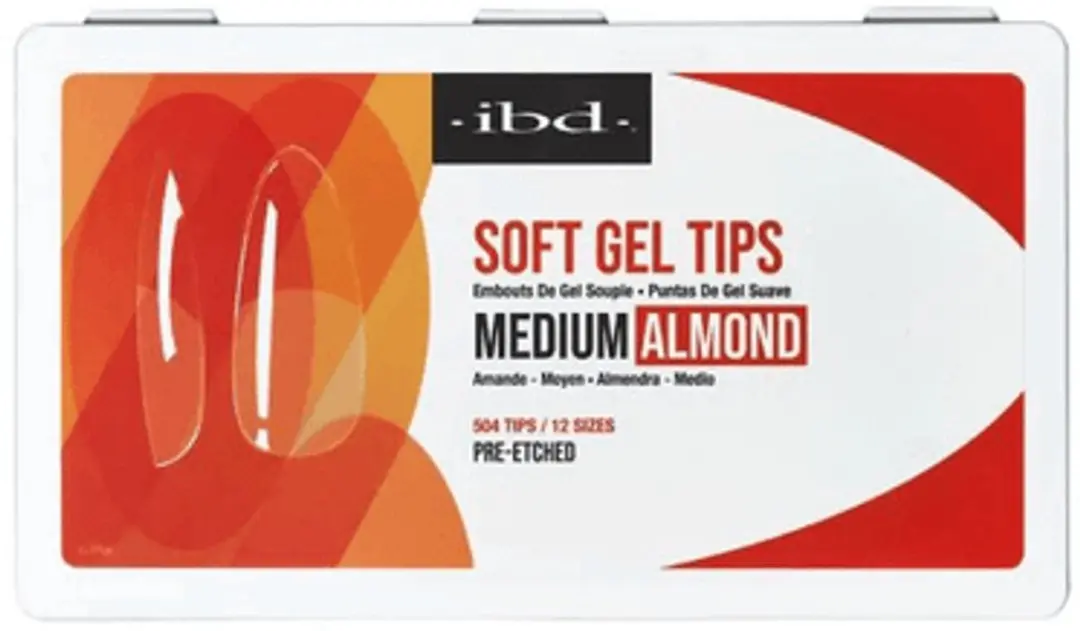 IBD Soft Gel Tips Medium Almond