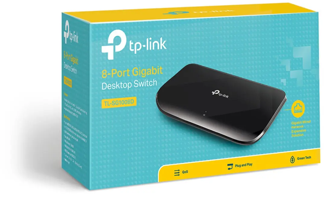 TP-Link TL-SG1008D 8-Poorts Gigabit Switch - Zwart