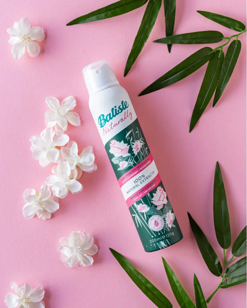Batiste Naturally Droogshampoo Bamboe & Gardenia - 6x200ml