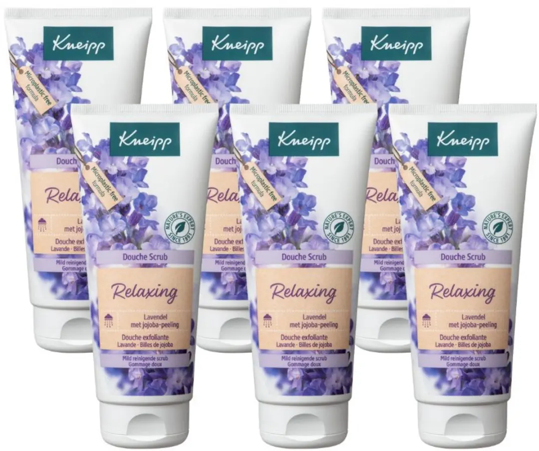 Kneipp Douche Scrub Relaxing 200ml - 6 Stuks