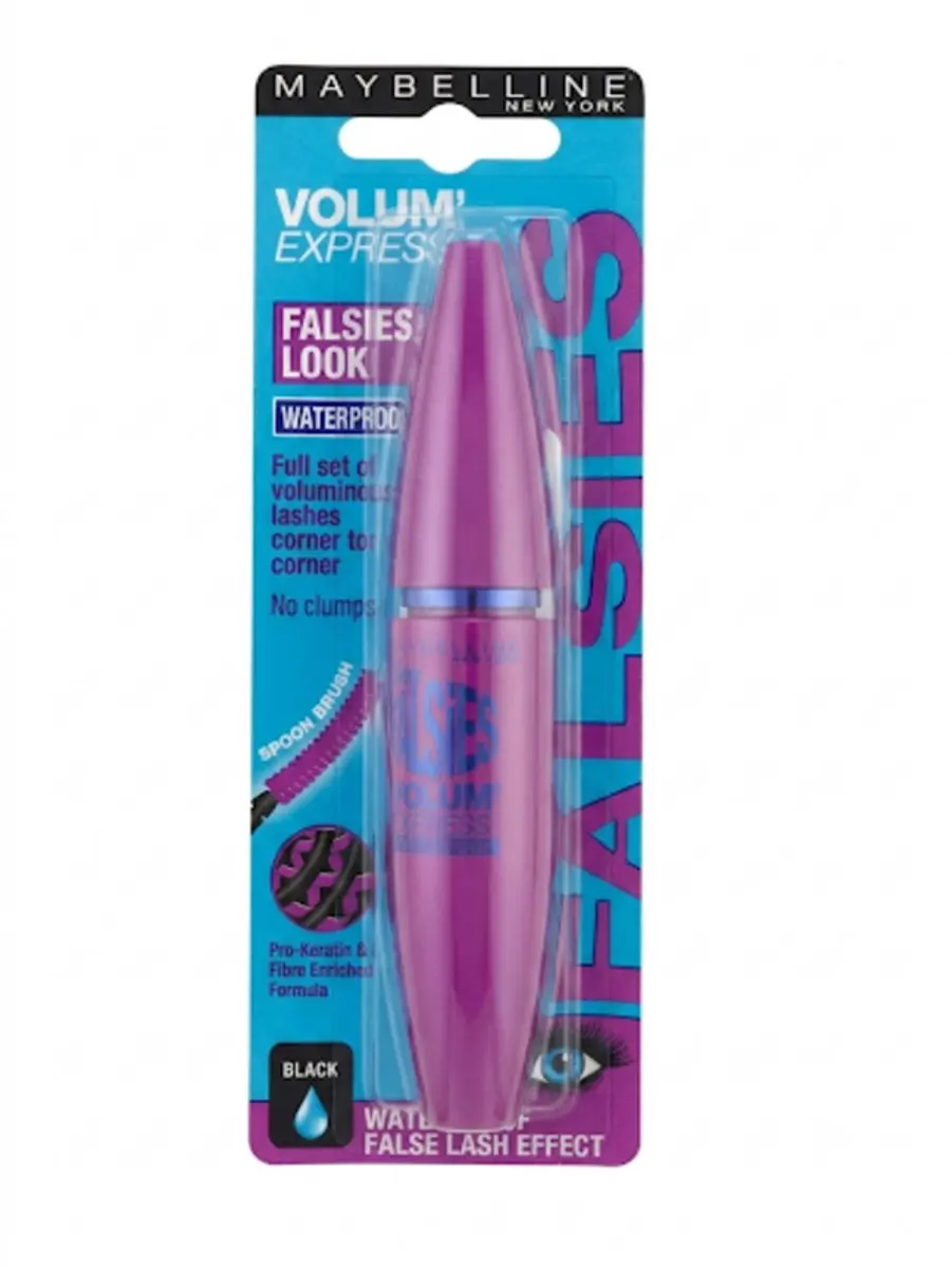 Maybelline Black Waterproof Mascara 9ml