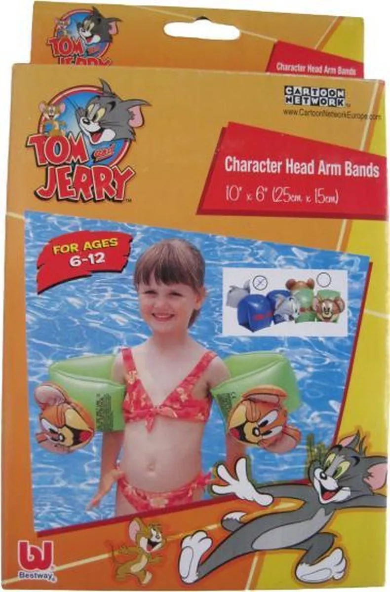 Bestway Tom & Jerry Zwembandjes Donkerblauw - 25x15cm