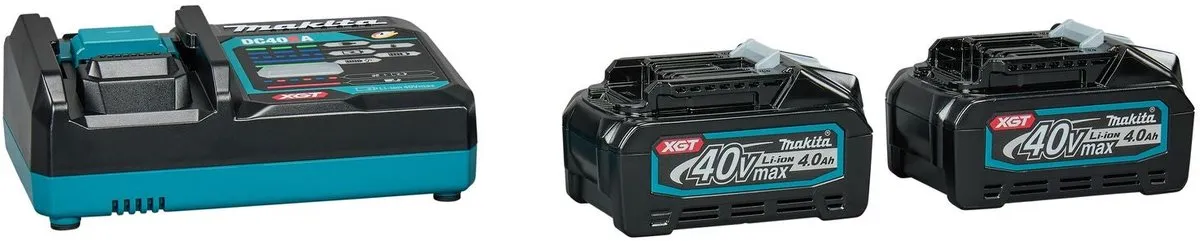 Makita XGT DC40RA Starterset 2x BL4040 - 2x 4.0Ah Accu