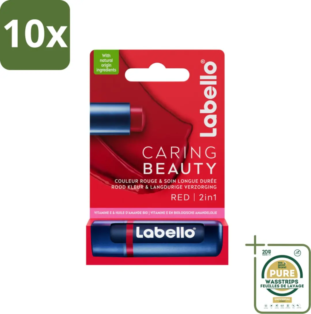 Labello Caring Beauty Red Lippenbalsem 5,5ml
