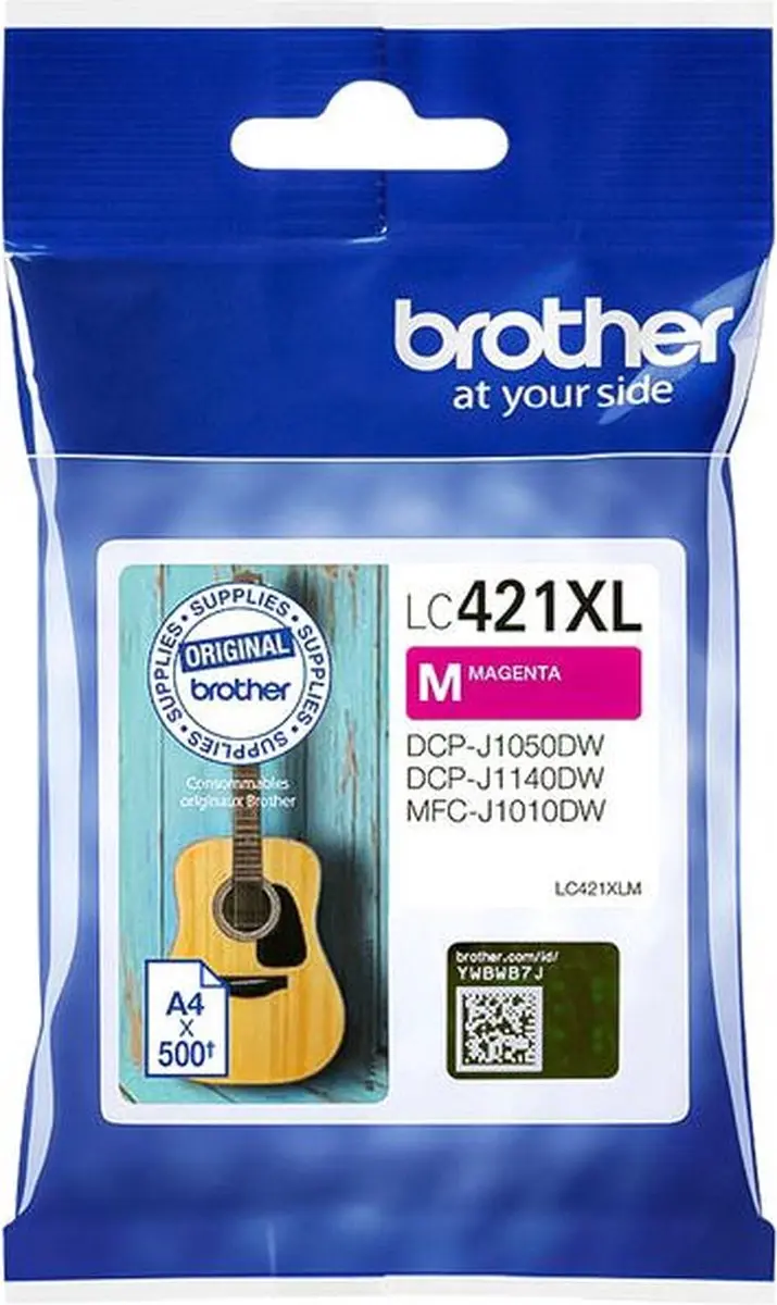 Brother LC421XLM Inktcartridge - Rood - 500 pagina's