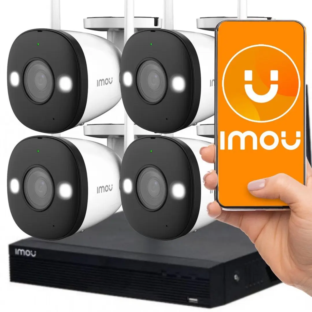Imou KIT/NVR1104HS-W-S2/4-F22FE Bewakingskit - 4x 2MP Camera's - 4-Kanaals NVR 1TB