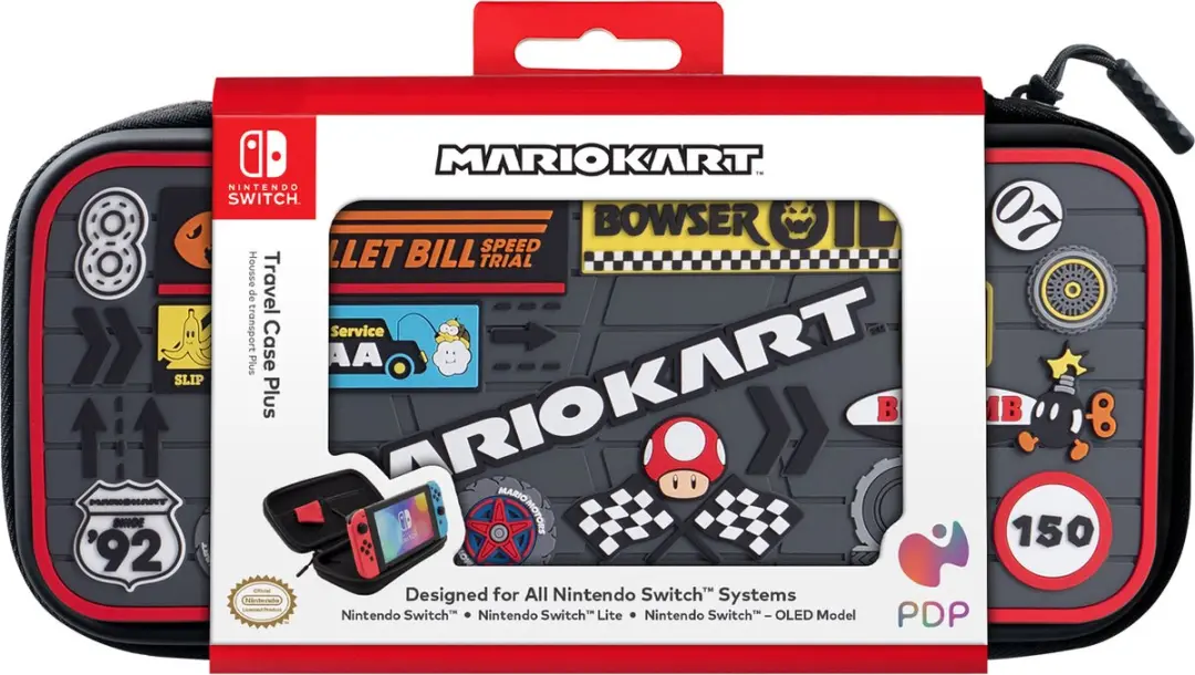 PDP Gaming Switch Travel Case Plus Kart Sponsors - Mario Kart - 500-224-ADS