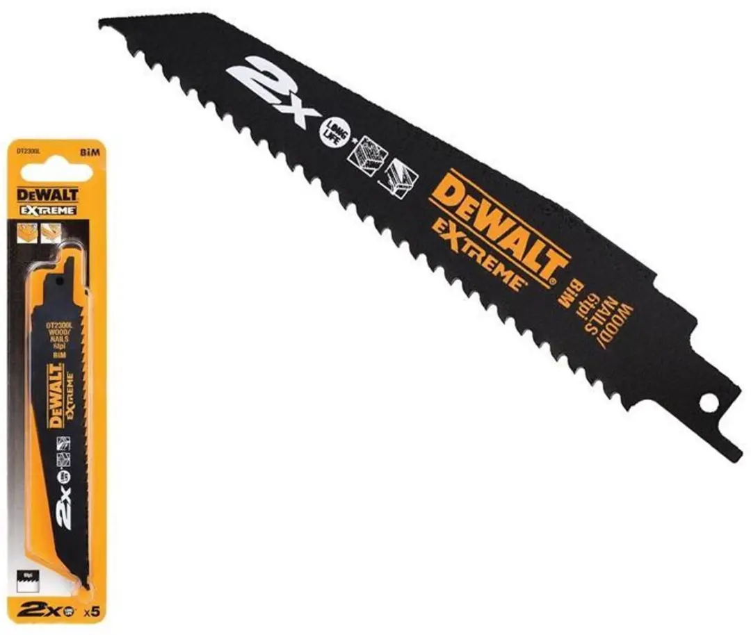 DeWalt Extreme DT2314L-QZ Reciprozaagbladen 305mm - 5 Stuks