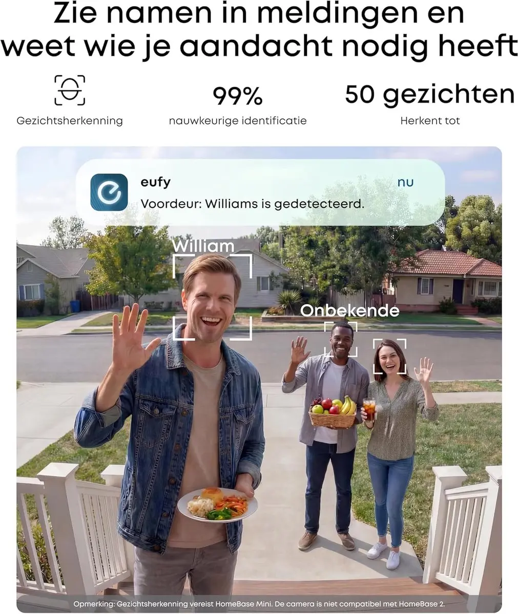 Eufy eufyCam C37 Draadloze Beveiligingscamera 2K - Zonnepaneel - Wit