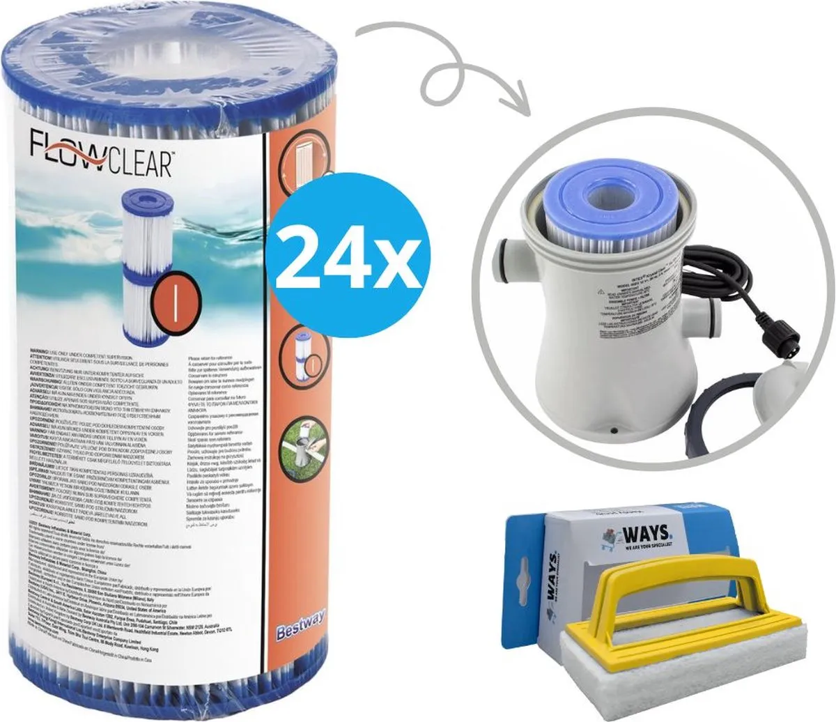 Bestway Type I Filters GKD 24 Stuks