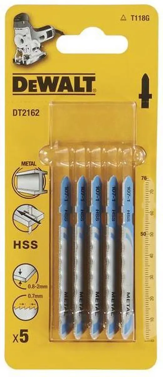 DeWalt DT2162-QZ Decoupeerzaagblad Metaal - 5 Stuks