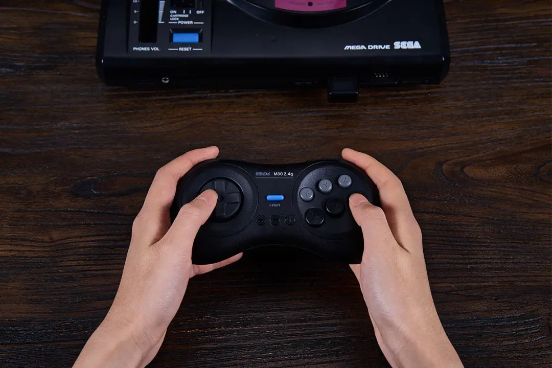 8BitDo M30 2.4G SEGA Mega Drive Wireless Controller - Zwart