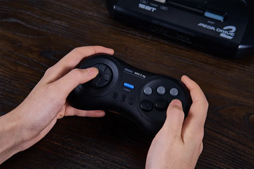 8BitDo M30 2.4G SEGA Mega Drive Wireless Controller - Zwart