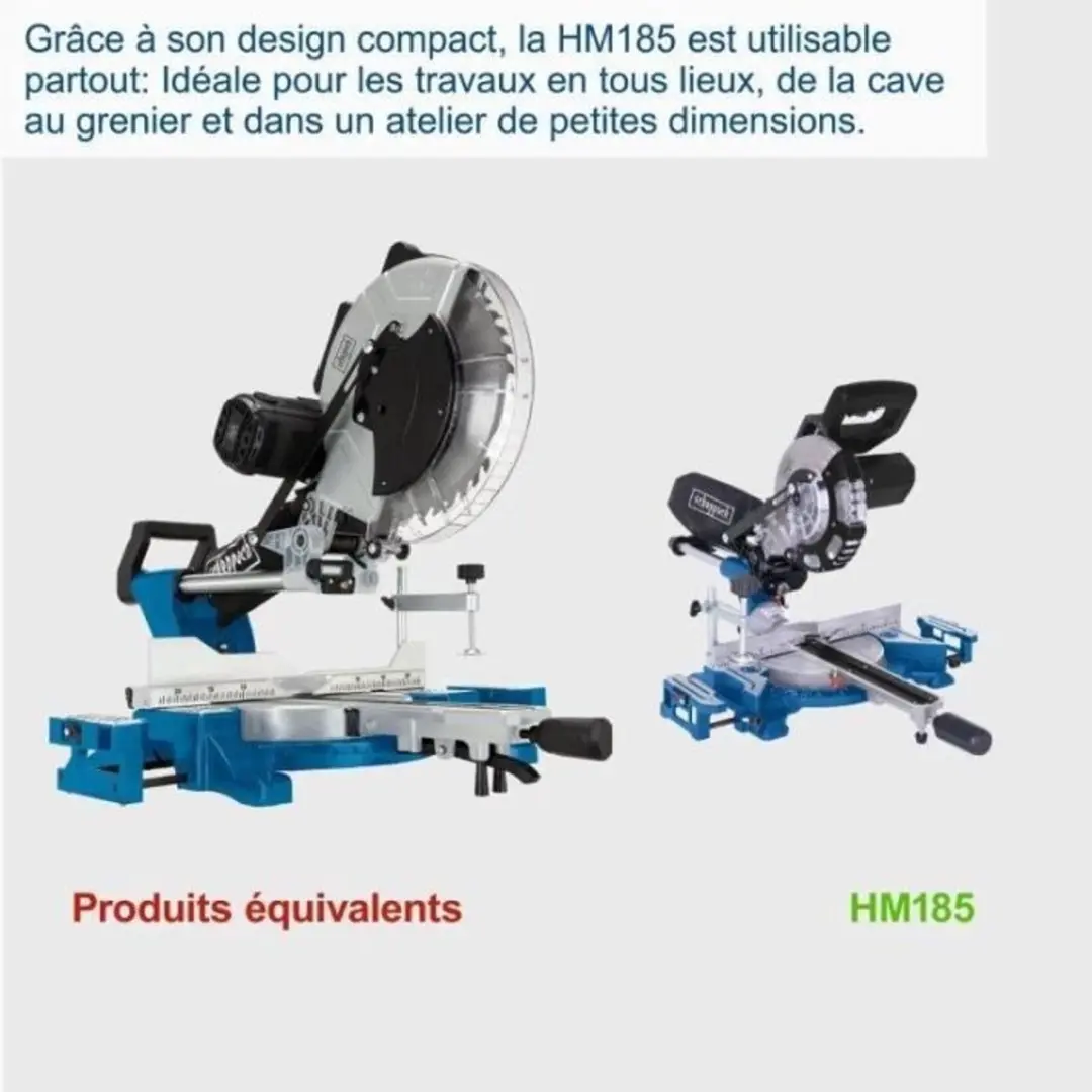 Scheppach HM 185 Radiaal Verstekzaag 1400W - Ø185mm