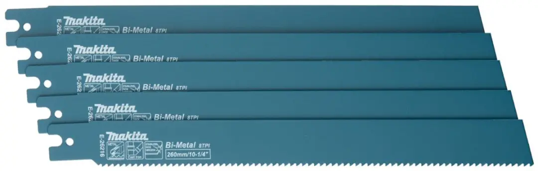 Makita E-26216 Reciprozaagblad Staal 235mm