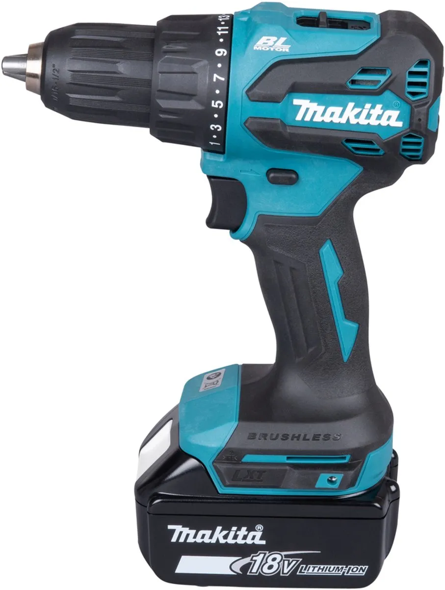 Makita DHP490RFX3 Klopboormachine - 2x 3.0Ah accu's + bitset