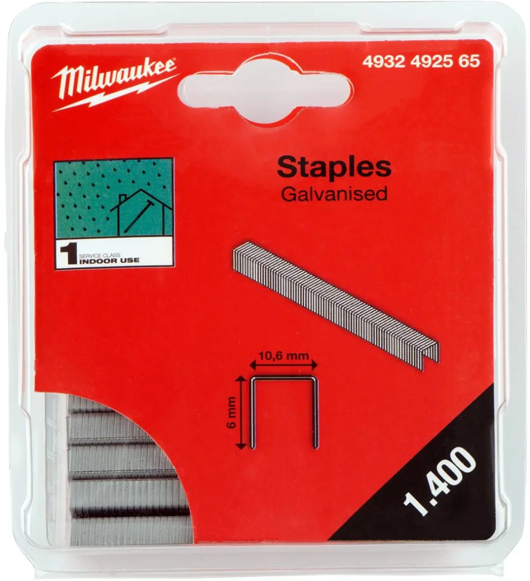 Milwaukee Nieten 6mm Gegalvaniseerd - 1400 Stuks