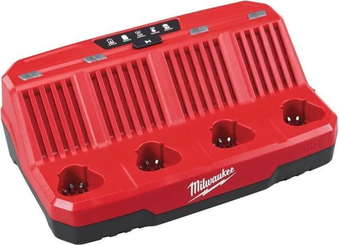 Milwaukee M12 C4 4-Bay Lader