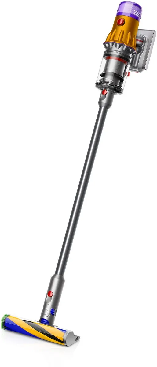 Dyson V12 Detect Slim Absolute Stofzuiger - 150 AirWatts - Nikkel/Geel