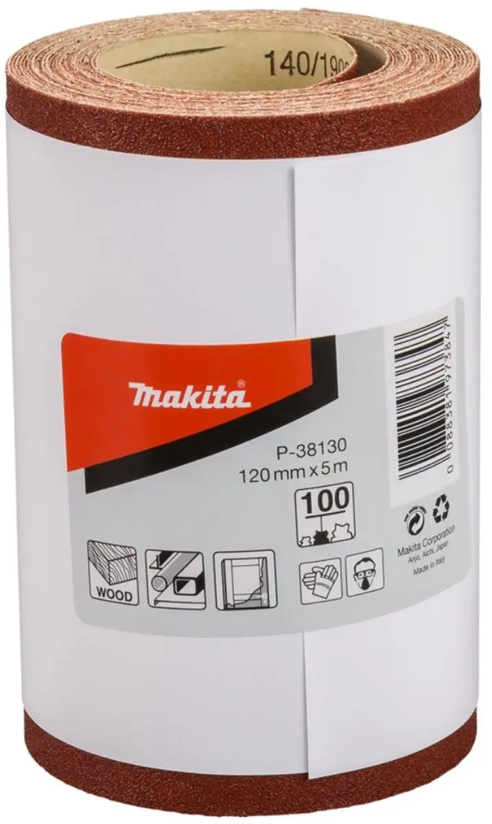 Makita P-38130 Schuurpapierrol 5m x 120mm K100