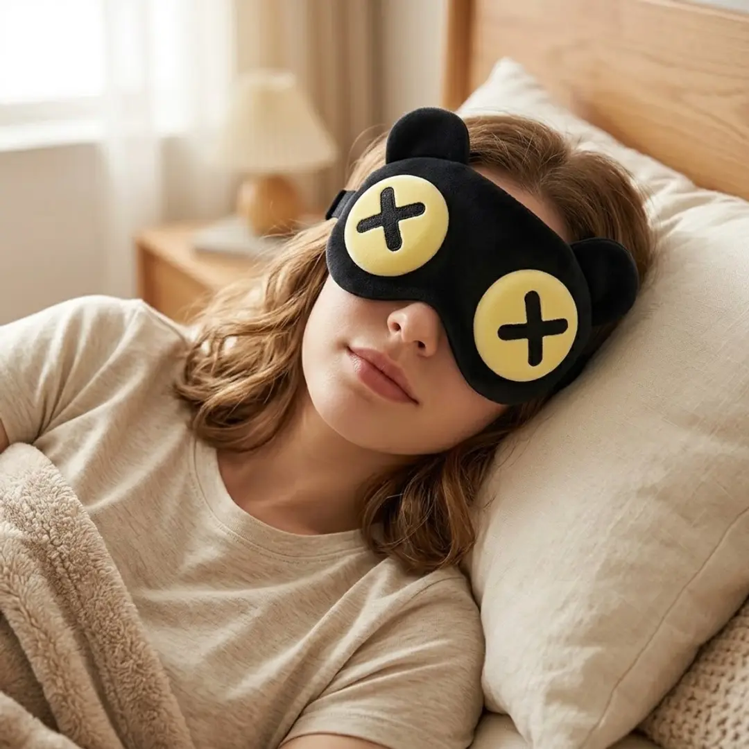 NUVEX Beer Slaapmasker Zwart - EXEYE Design