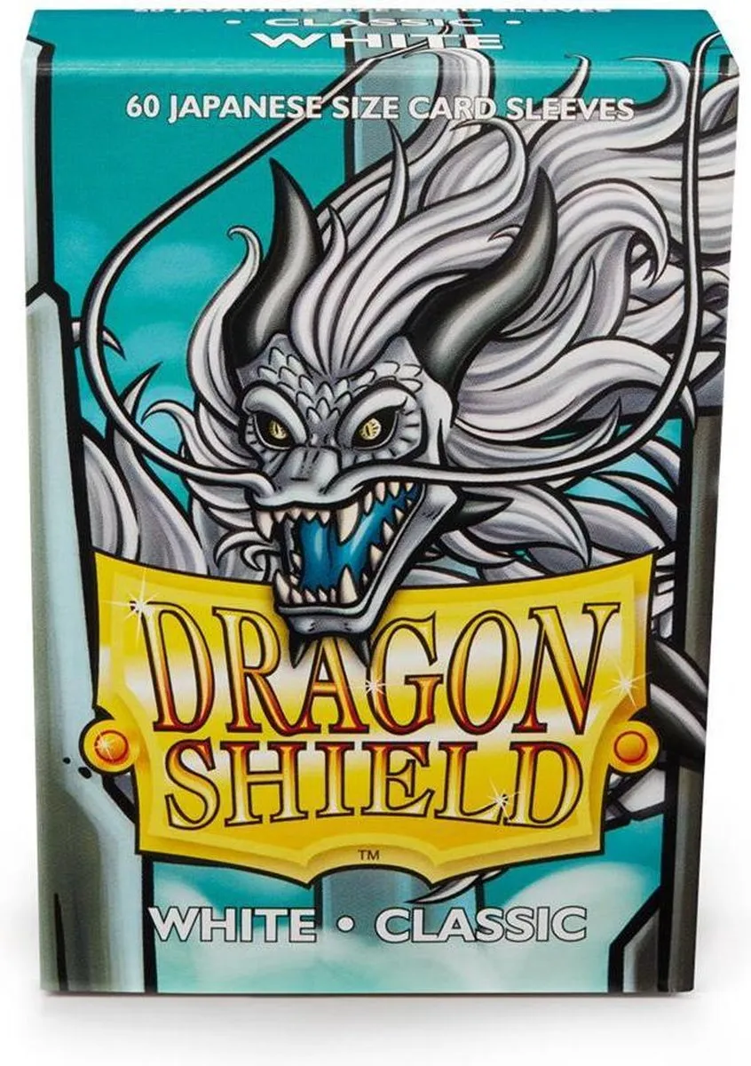 Asmodee Dragon Shield Card Sleeves Japanese Classic Wit - 60 Stuks