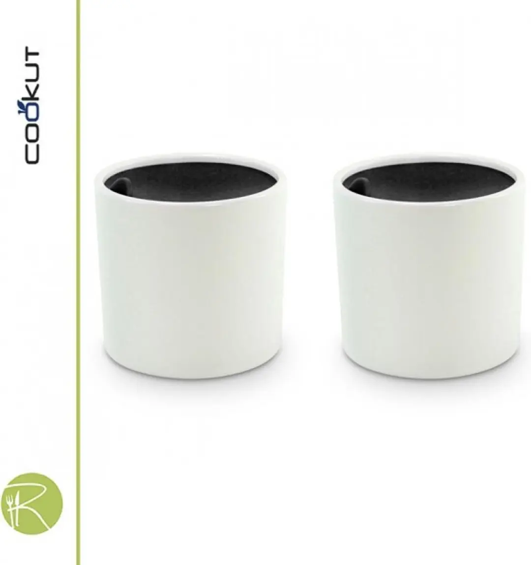 Cookut Kitchen Ramkin 7cm - 250ml - 2 Stuks - Wit/Roz