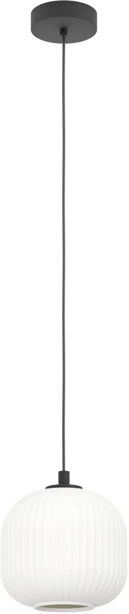 Eglo Mantunalle Hanglamp E27 - 3 Lichthoorns - Ø20cm - Zwart/Wit